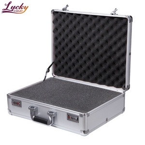 High Quality Aluminum Case with DIY Foam Safety Hinges Design Aluminum Tool Hard Case Portable Tool Box