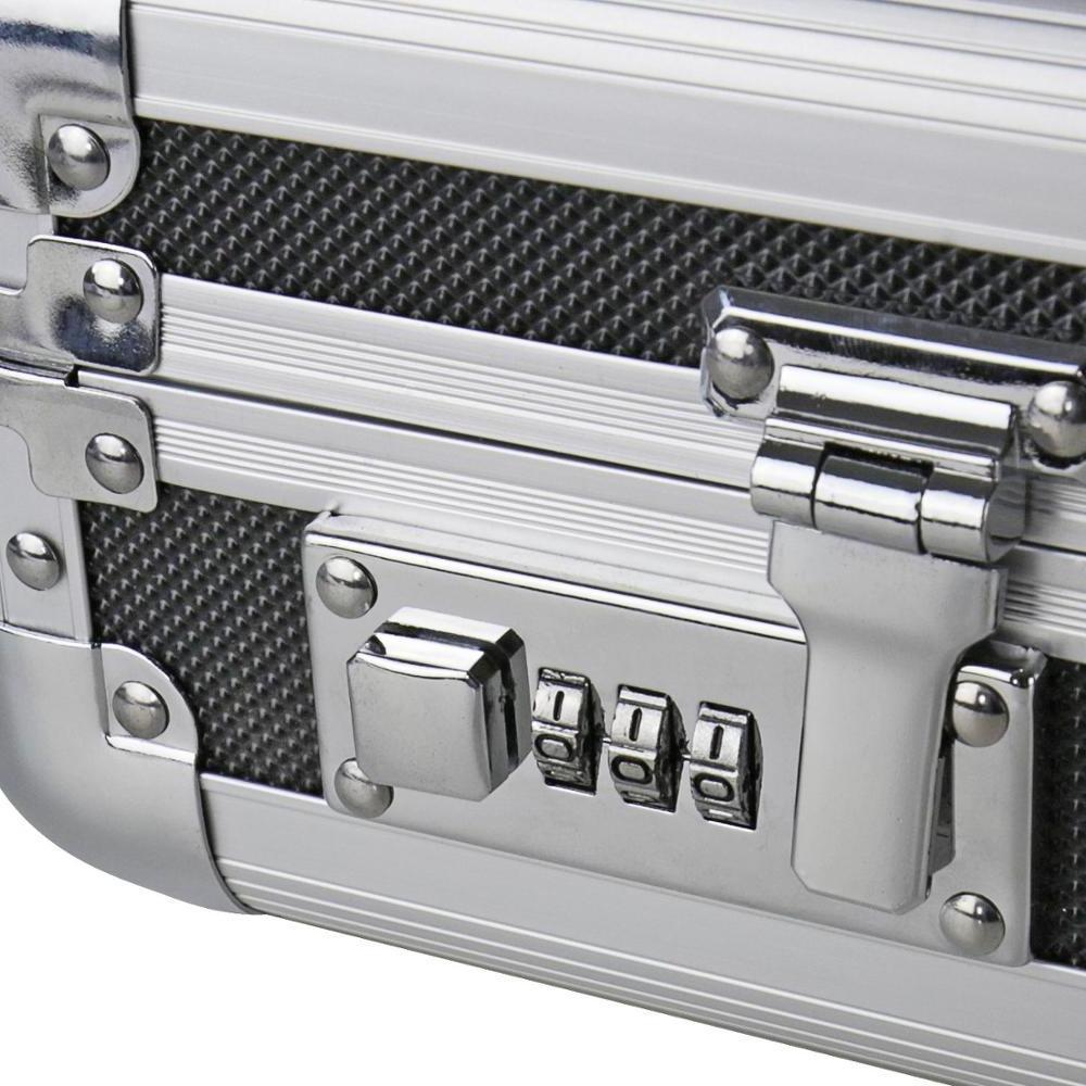 Professional Aluminium Storage Case Portable Aluminum Suitcase Tool Box with Combination Locks