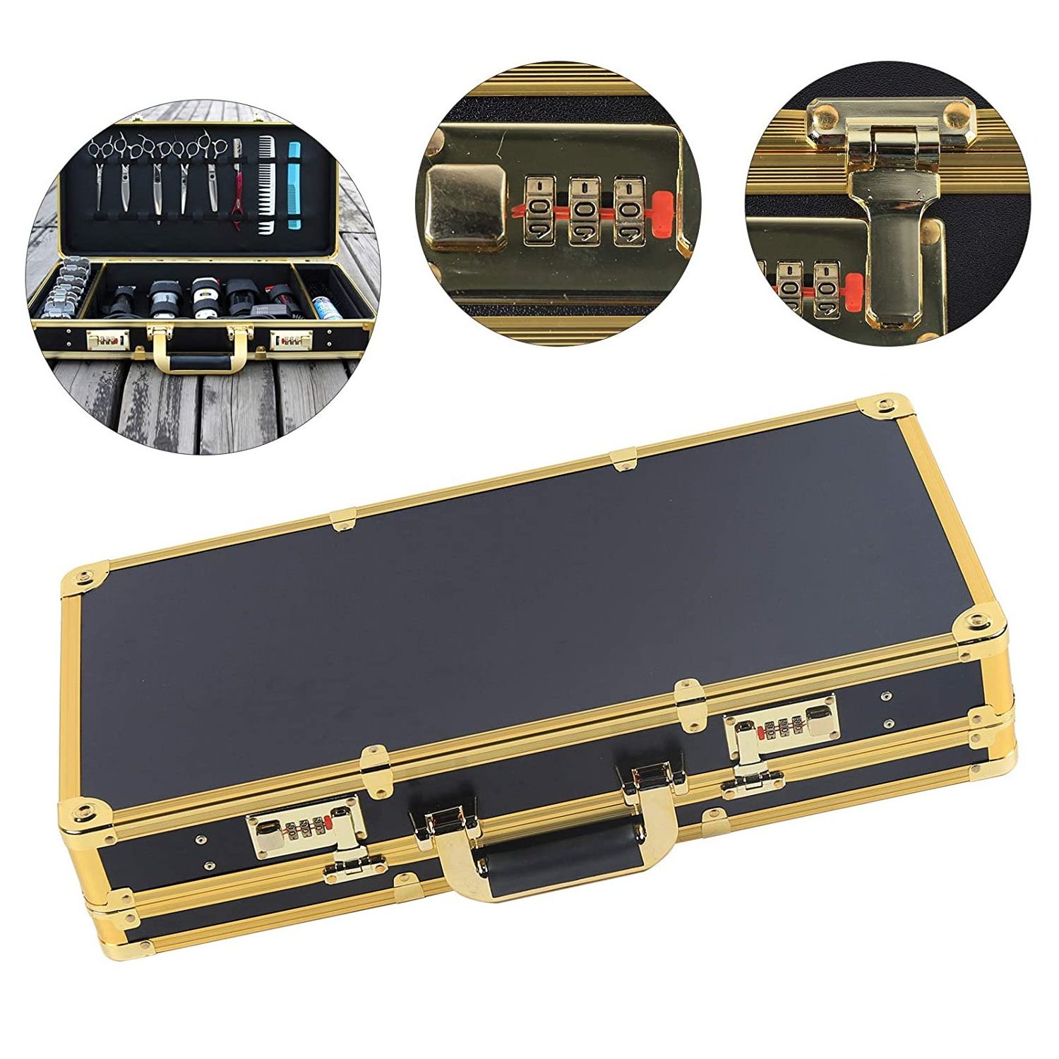 Aluminum Tool Case Large Capacity To Keep Difference Size Item Clean And Tidy With Lock To Keep Safely