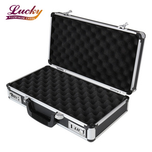 Professional Aluminium Storage Case Portable Aluminum Suitcase Tool Box with Combination Locks