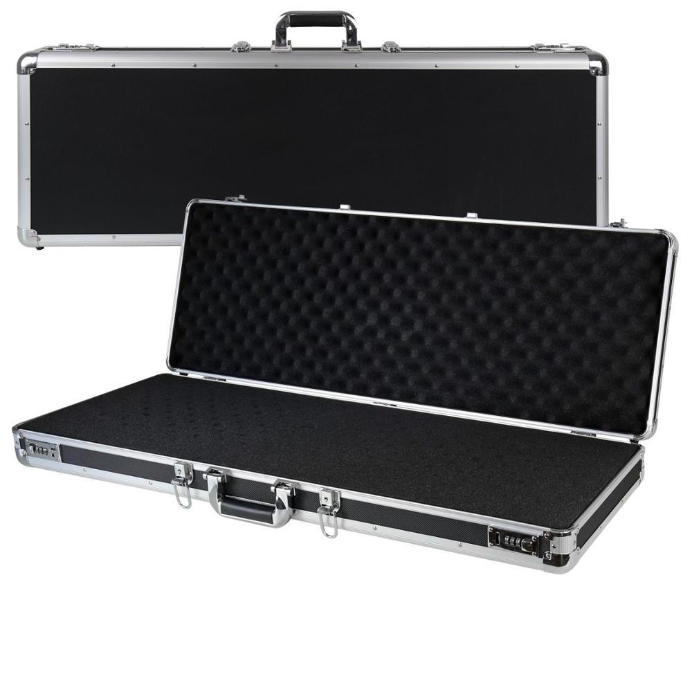 Aluminium Tool Case with Combination Lock and Cube Foam Black