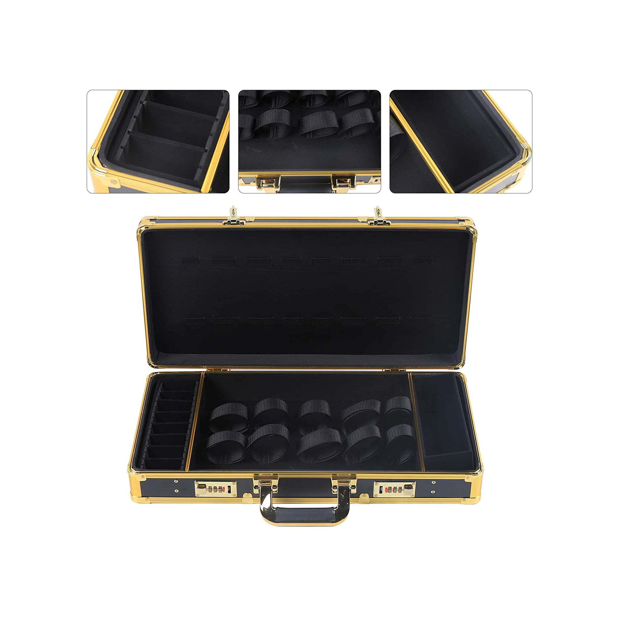 Aluminum Tool Case Large Capacity To Keep Difference Size Item Clean And Tidy With Lock To Keep Safely