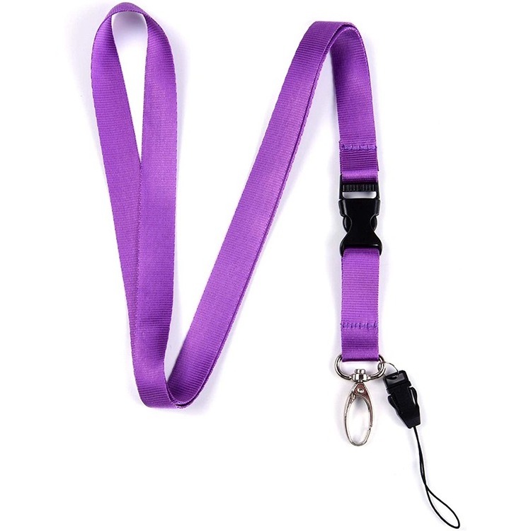 Wholesale Custom Sublimation Lanyard Promotional Polyester Blank Keychain Phone Lanyards Plain