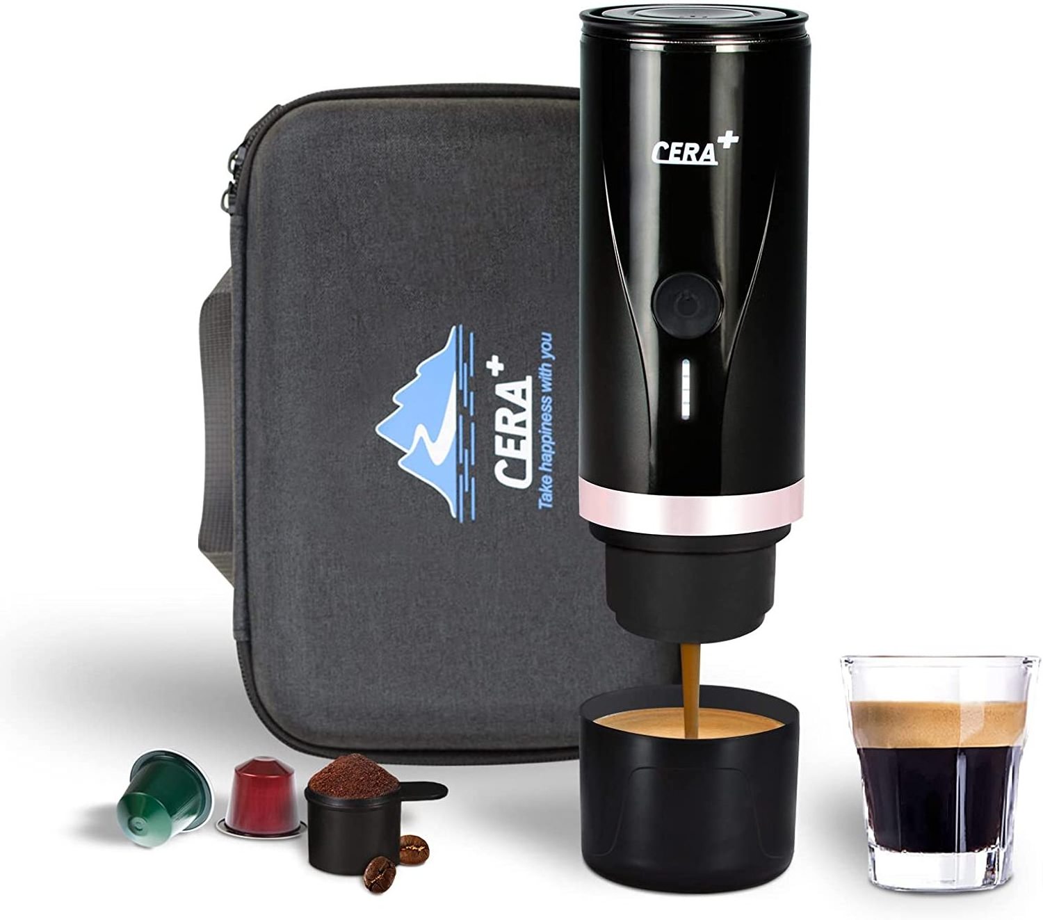 Espresso Coffee Car Machine Electric Travel Coffee Maker 12V Car Use Mini Portable Coffee Machine