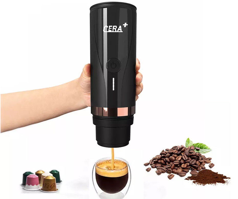 Espresso Coffee Car Machine Electric Travel Coffee Maker 12V Car Use Mini Portable Coffee Machine