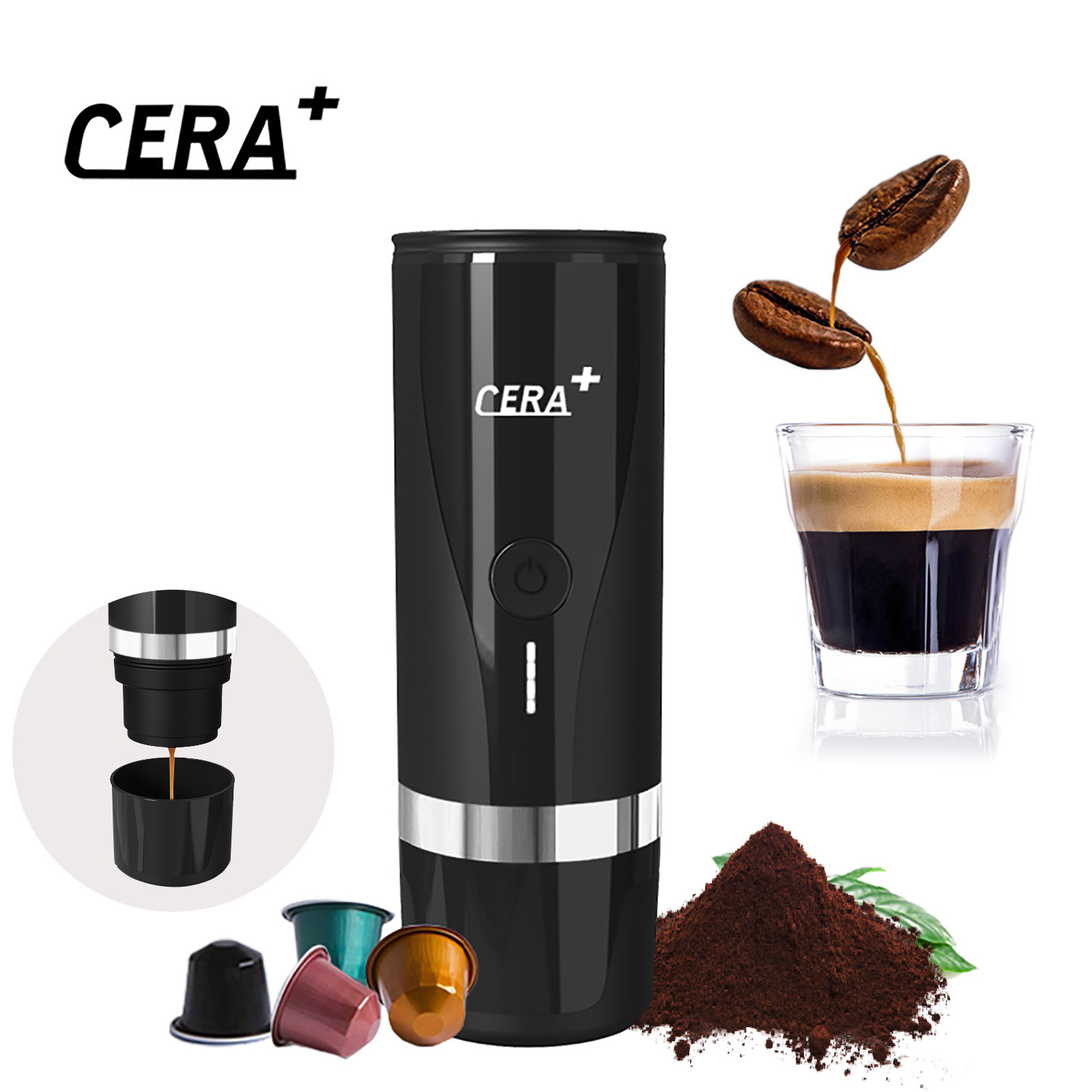 CERA+ Factory PCM01  Portable mini coffee maker Espresso Machine coffee maker portable electric coffee maker outdoor