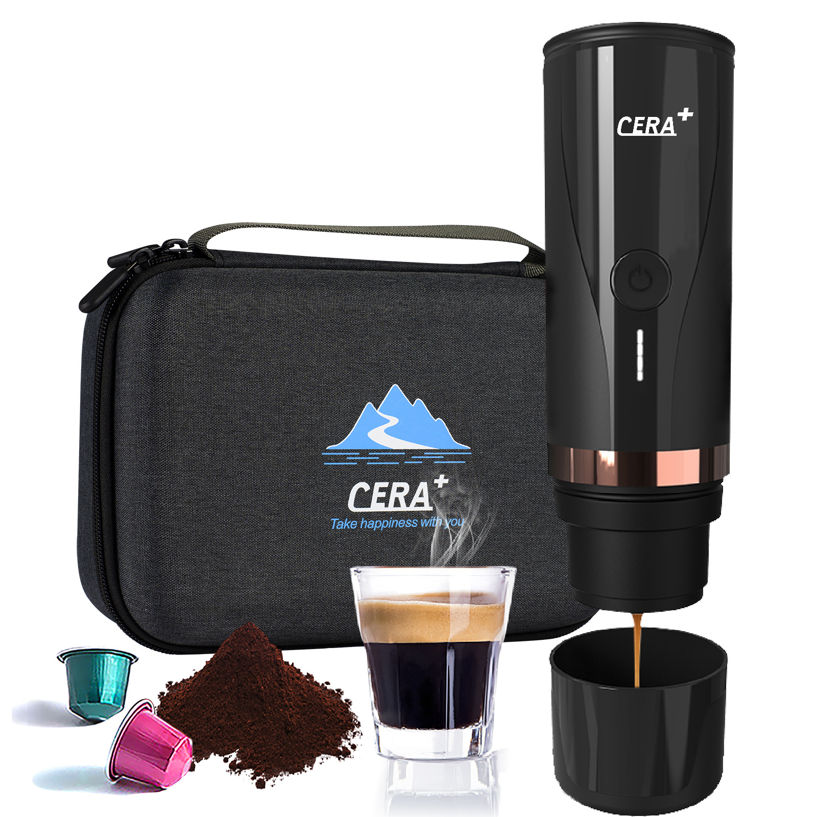 New design mini portable espresso machine,hand held coffee maker,Car mounted coffee machine portable espresso maker