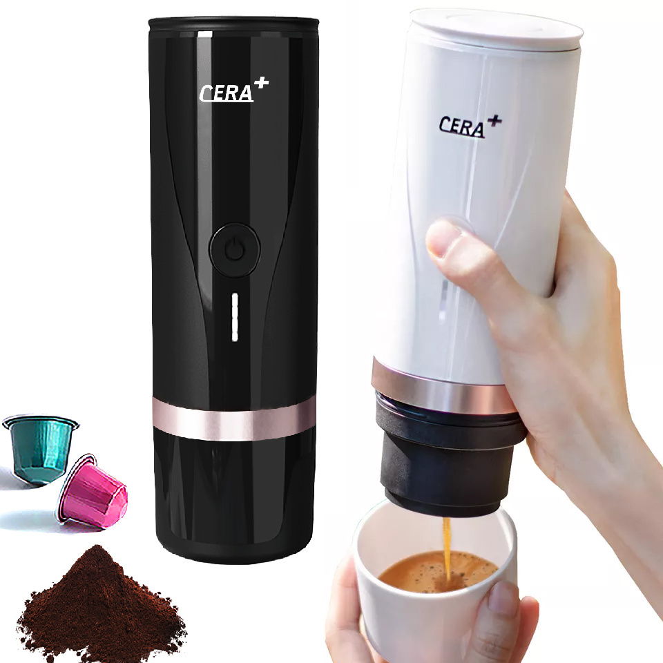 CERA+ portable coffee maker portable pod coffee maker mini automatic espresso  handpress  pod portable coffee machine