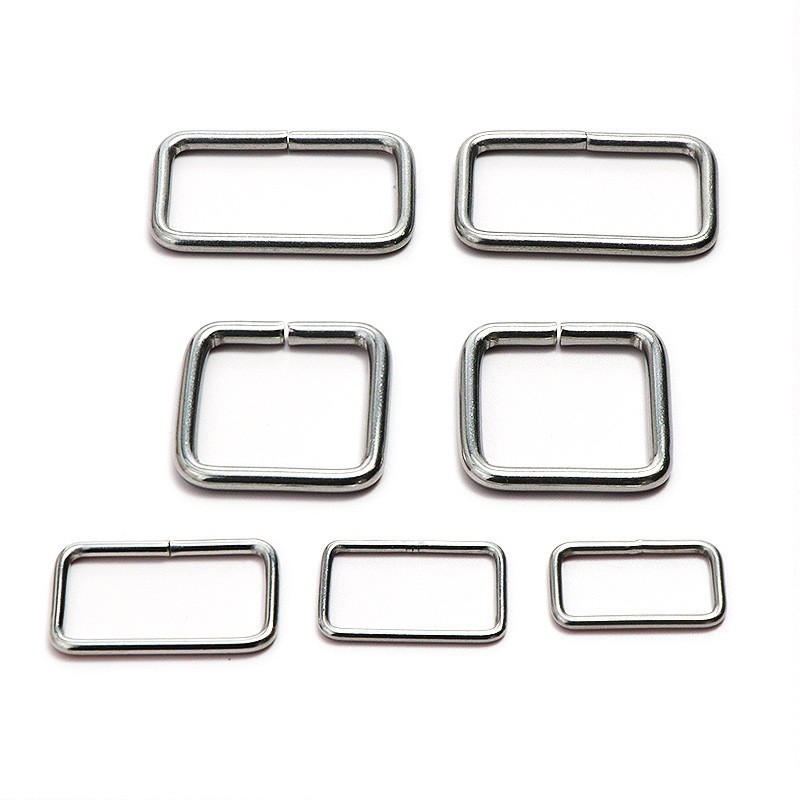 Rectangular Buckle  10-50mm Square Custom Hardware Snap Hook Buckles Metal for Handbags Purses