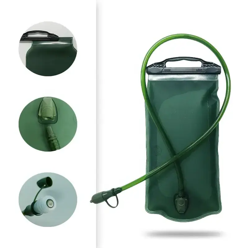 Camping Water Bag Hiking 2L Tactical Water Storage Bottle Custom Collapsible Hydration Water Bladder For Outdoor