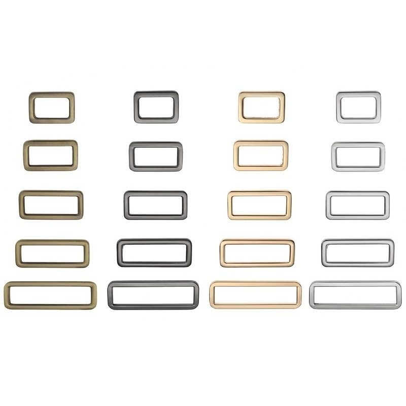 Rectangular Buckle  10-50mm Square Custom Hardware Snap Hook Buckles Metal for Handbags Purses