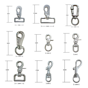 manufactory 3/8 swivel snap multi-function durable metal snap hook dog hook for garment for bag