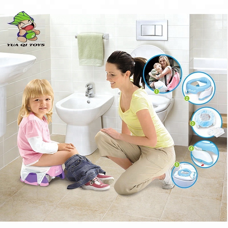 Kids plastic toilet seat Collapsible toilet baby portable Mobile toilet