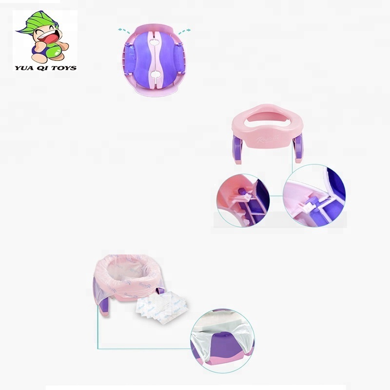 Kids plastic toilet seat Collapsible toilet baby portable Mobile toilet