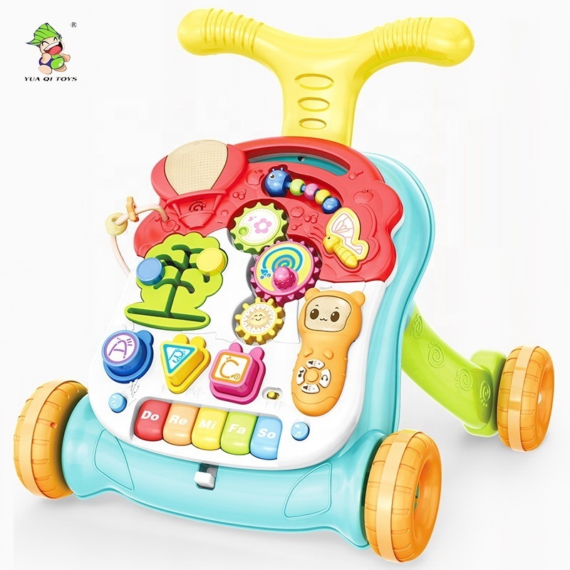 Baby musical walker stroller baby learning table 2in1 multi-functional baby's educational toy