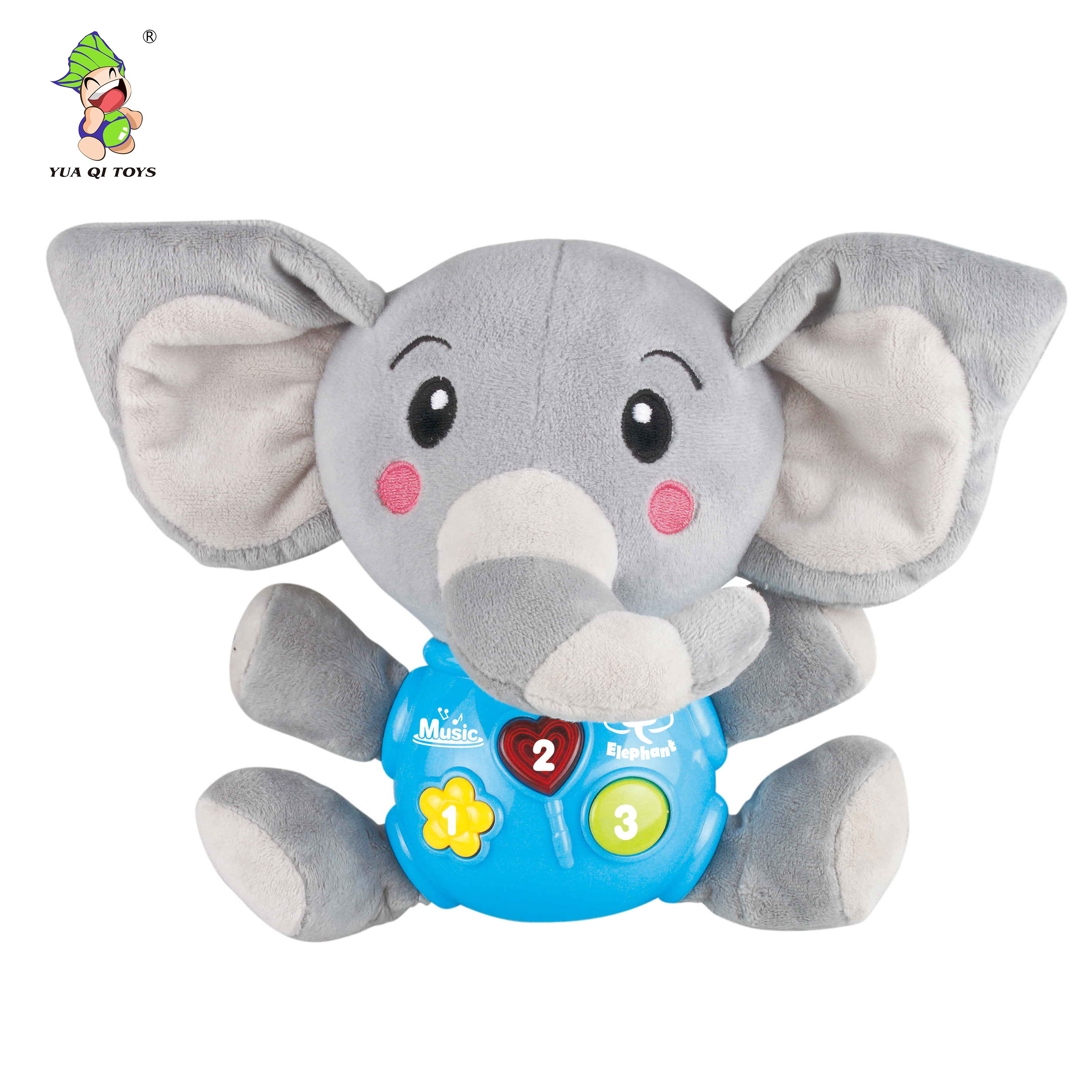 Singing music talking toy Interactive Soft Stuffed Animal Toy Peekaboo Elephant Electronic Plush Toys