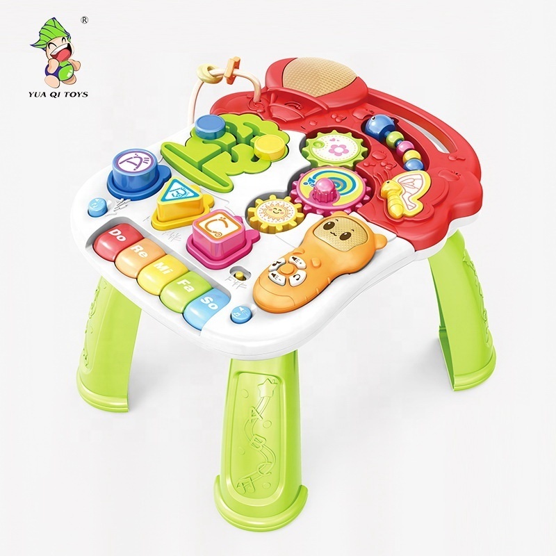 Baby musical walker stroller baby learning table 2in1 multi-functional baby's educational toy