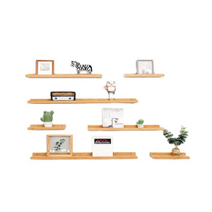 7 in 1 combination floating shelves industrial wooden wall shelf decorations other living room furniture home decoration CNLF