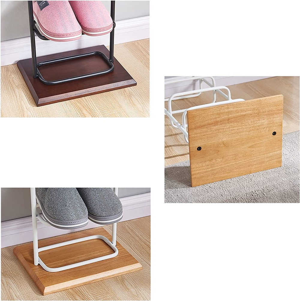 3-Tier Stackable Metal Shoe Rack space saver