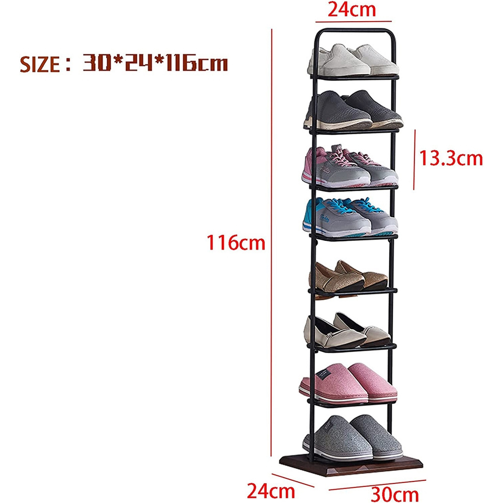 3-Tier Stackable Metal Shoe Rack space saver