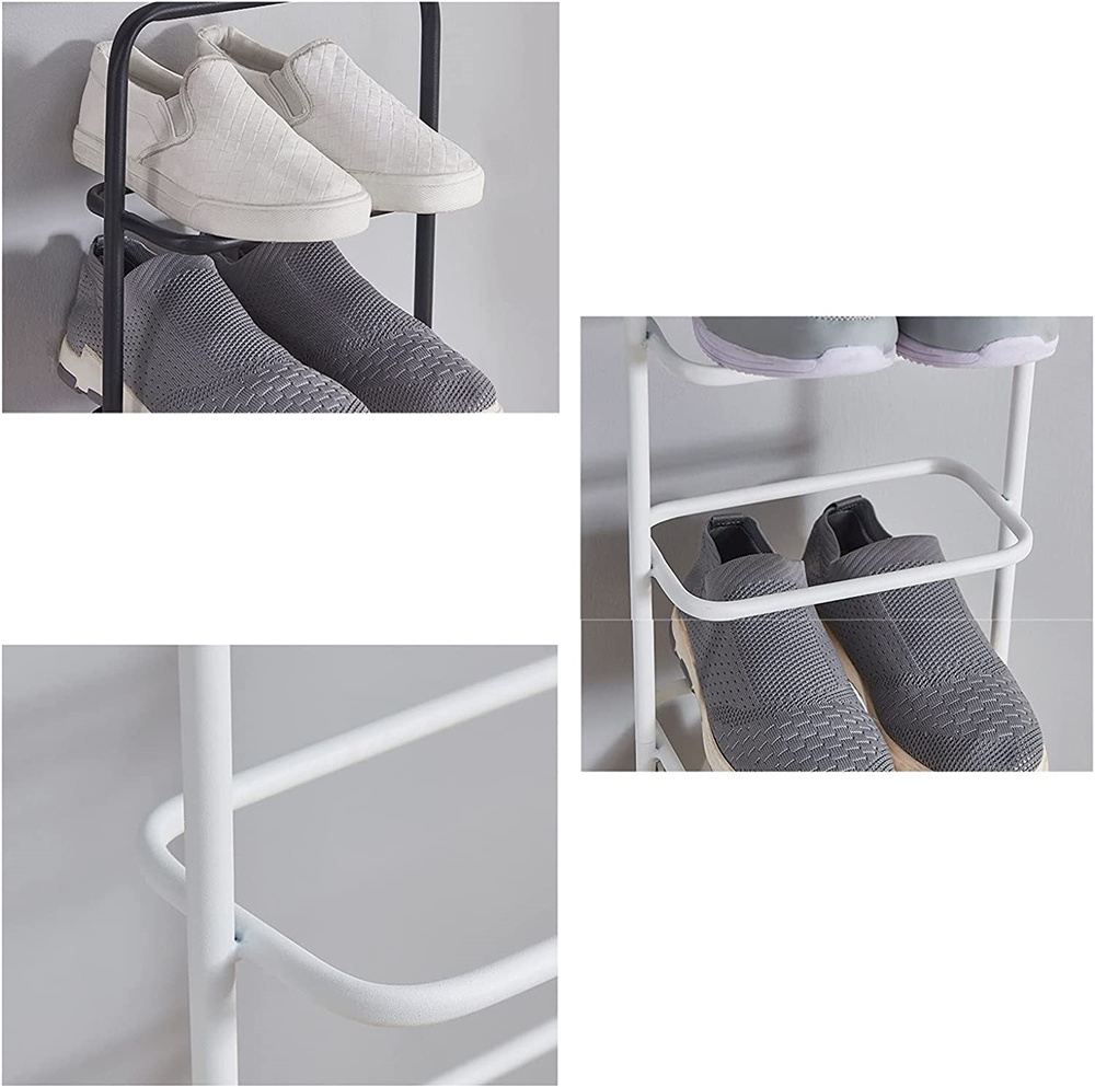 3-Tier Stackable Metal Shoe Rack space saver