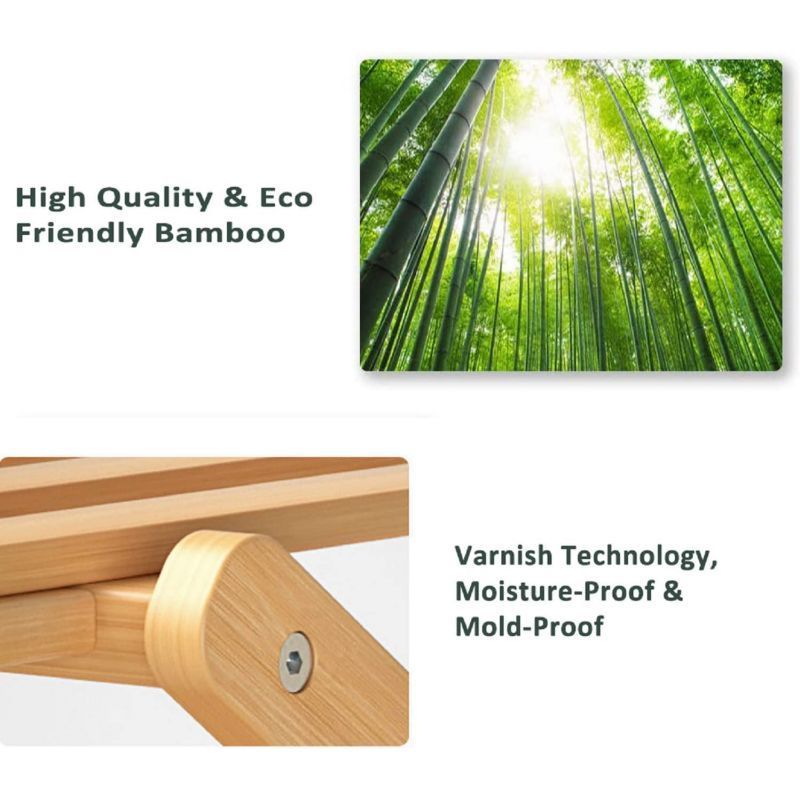 CNLF top 3 tier customized Portable no assembly Foldable designs amazing living wooden bamboo Panel shoe racks for home