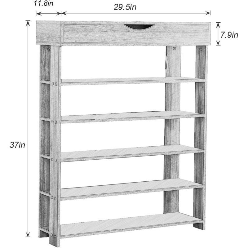 Sapateira GREAT 3 Tier Shoe shelf Custom Modern Bamboo Stackable Storage Organizer Wooden Foldable Shoe Rack For Entryway