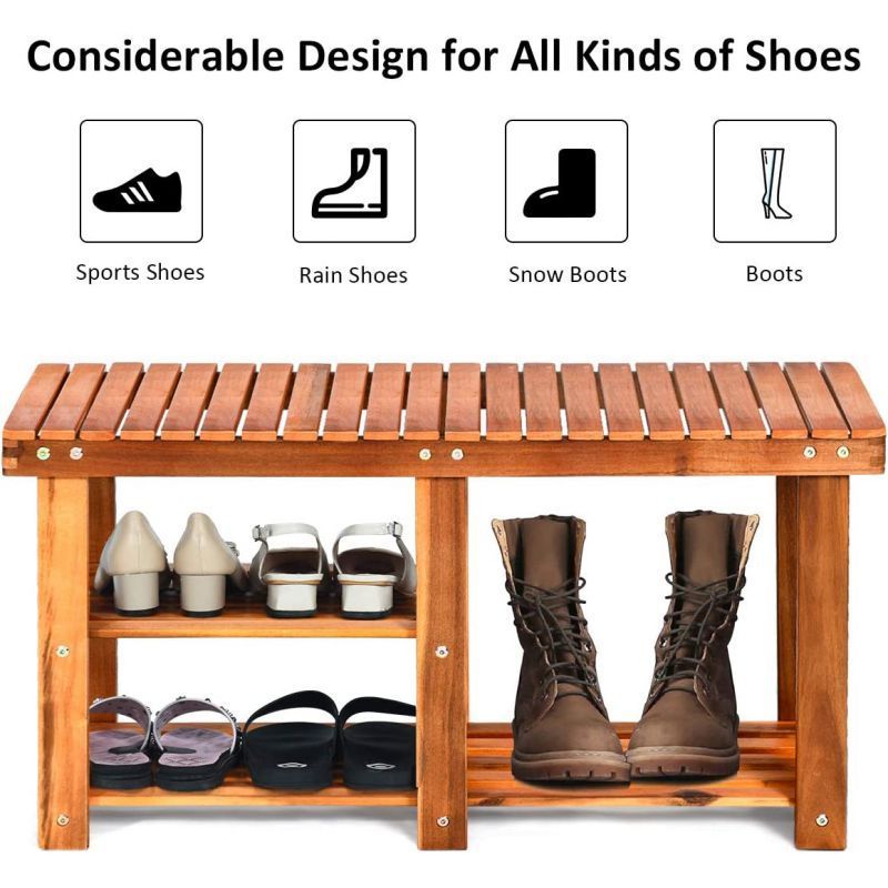 Multi-layer Storage Shelves Cabinet Modern Shoe Organizer Simple Modern Shoe Storage Cabinet Home bamboo shoes rack