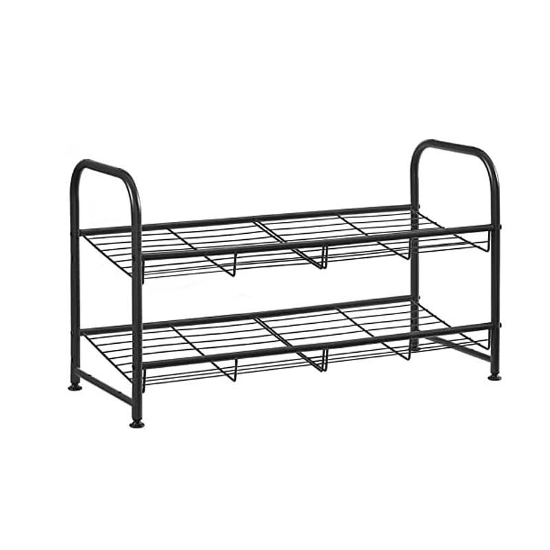 CNLF Hot Selling Simple Metal Shoe Rack, Assembly Fabric Economy Small Shoe Rack for Bedroom Dorm