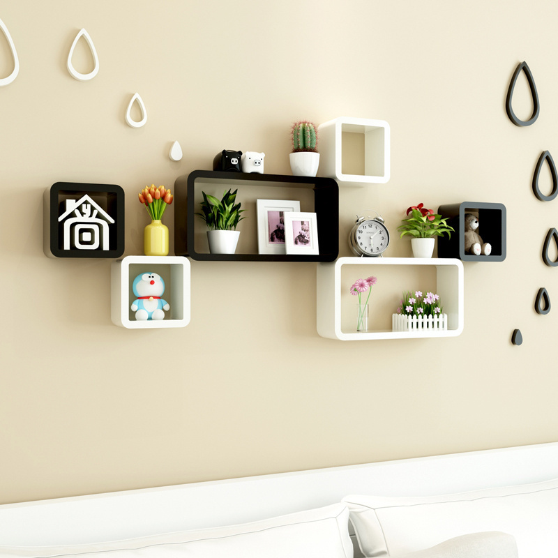 Free Sample  MDF Strong Display Wall Shelf Decor