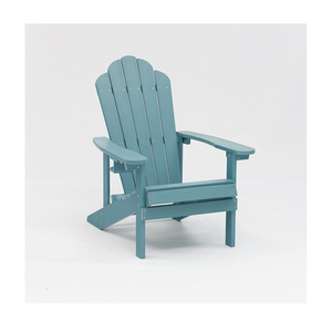 New Design Outside Furniture Plastic Wood Adirondack Waterproof Colored Outdoor Chairs Folding Beach Furniture Sedie Da Giardino