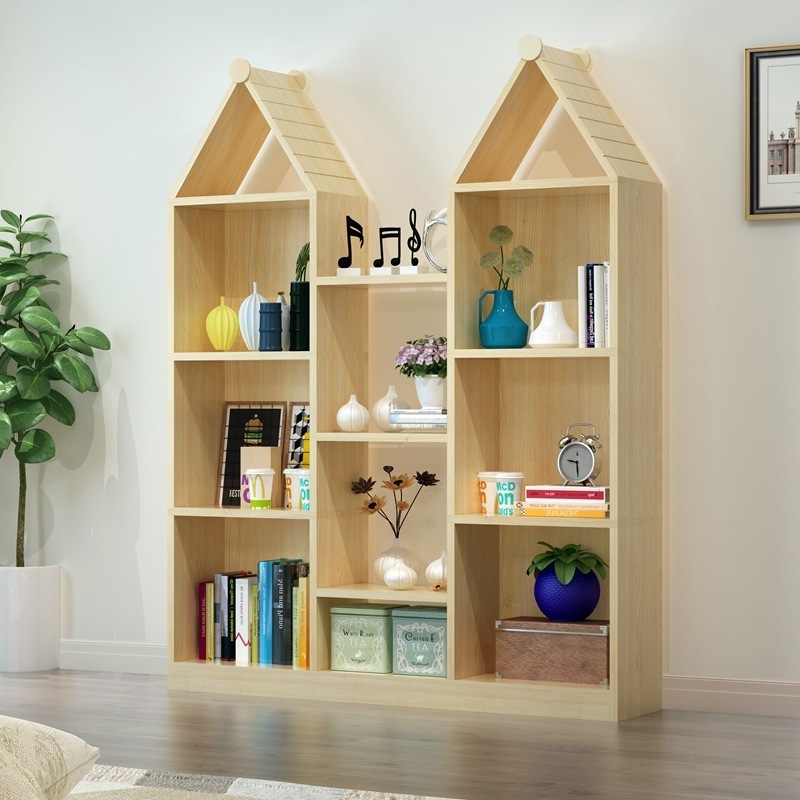 2020 New Children's Floor Bookshelf Toy Shelf in Study Room Living Room Kindergarten