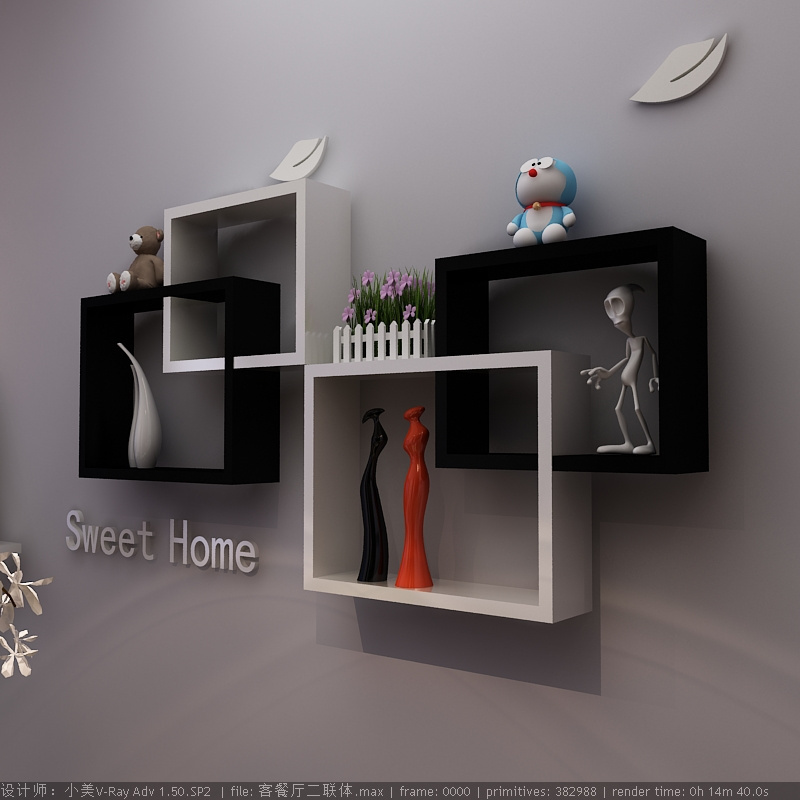 Free Sample  Modern Decor  Cube Shelf Wall Wholesale