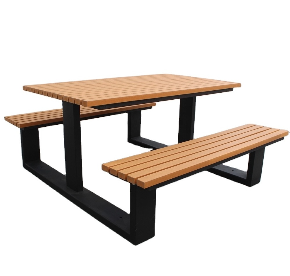 furniture site furnishing street park wooden and bench set outdoor garden picnic table wood CNLF