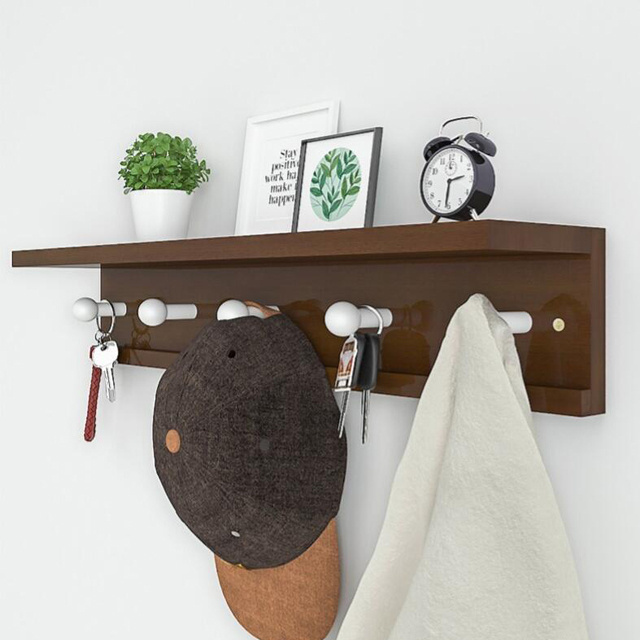 Free sample 2021 new design wall-mounted coat rack floating rack