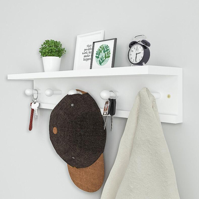 Free sample 2021 new design wall-mounted coat rack floating rack