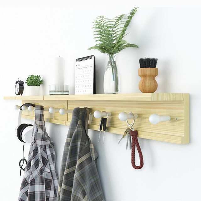 Free sample 2021 new design wall-mounted coat rack floating rack