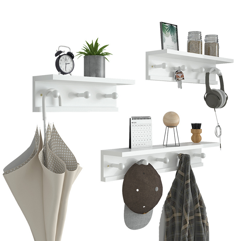 Free sample 2021 new design wall-mounted coat rack floating rack