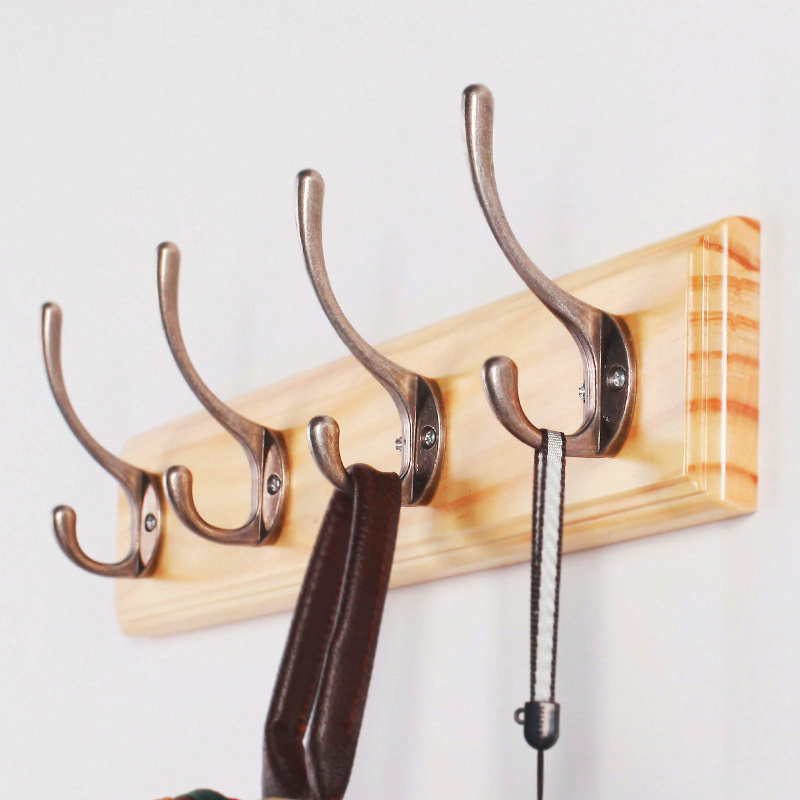 CNLF 2023 wooden coat hook wall-mounted shelf coat racks