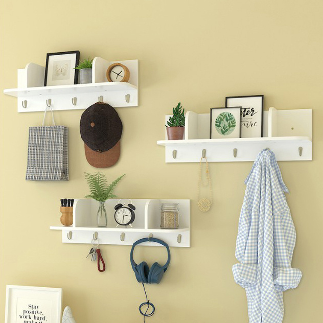 Free sample 2019 new design wall-mounted coat rack floating wall frame