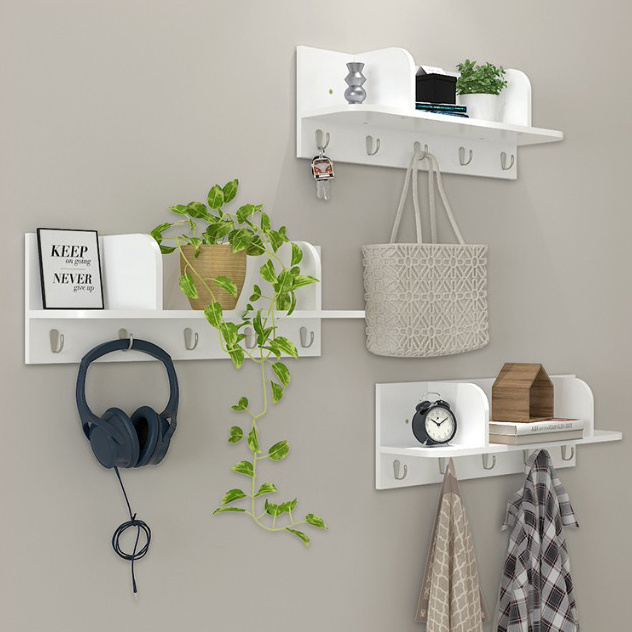 Free sample 2019 new design wall-mounted coat rack floating wall frame