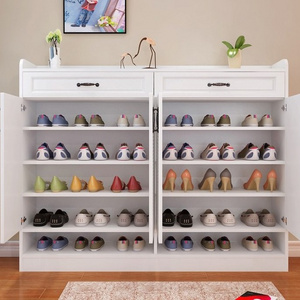 Factory direct selling solid wood multi-layer shoe rack shoe cabinet in the porch and bedroom