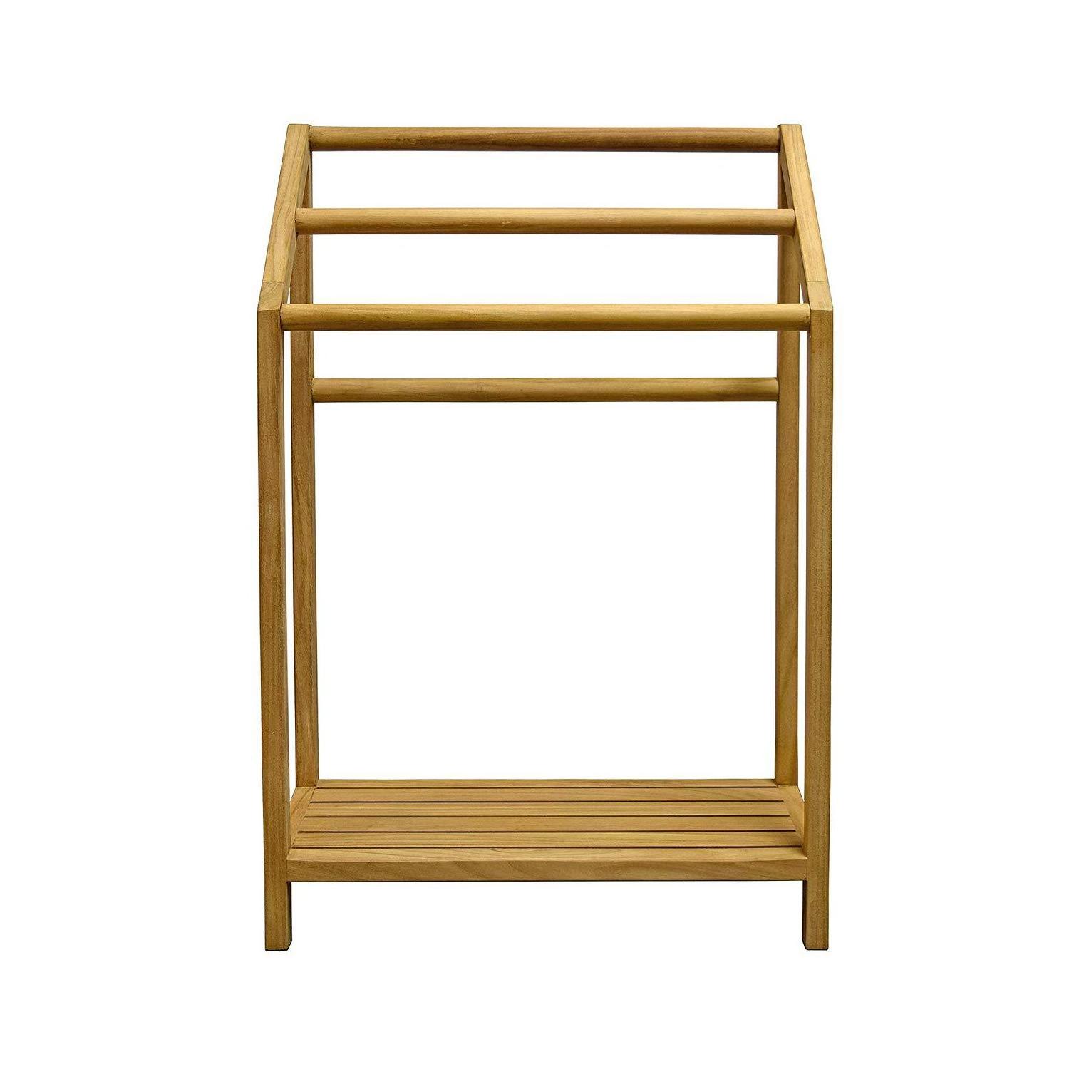 Multifunctional Bamboo Bathroom Towel Rack Premium Quality Blanket Ladder & Storage Rack