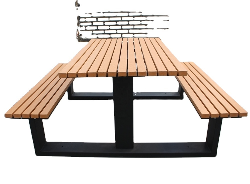 furniture site furnishing street park wooden and bench set outdoor garden picnic table wood CNLF