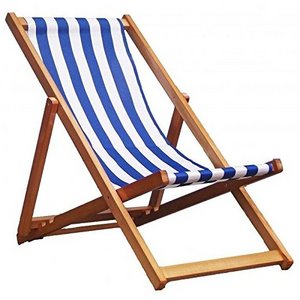 Outdoor Wooden Foldable Chair 100% Cotton Canvas Sunbed Classic Beech Multicolor Perfect wooden canvas Beach Chair