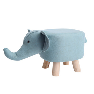 Solid wood animal chair creative shoe replacement stool children's bench