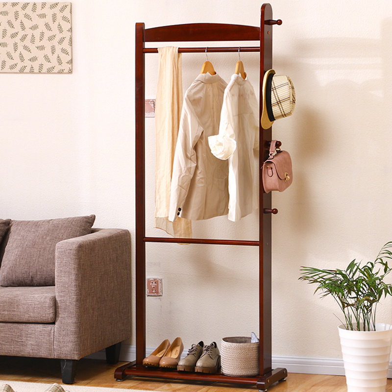 Factory direct sale solid wood coat rack in bedroom