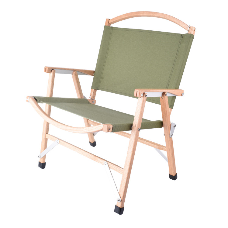 Woqi Camp Chairs Heavy Foldable Wood Chair Folding Wood Grain Folding Camping Low Chair