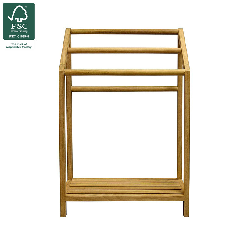 Multifunctional Bamboo Bathroom Towel Rack Premium Quality Blanket Ladder & Storage Rack