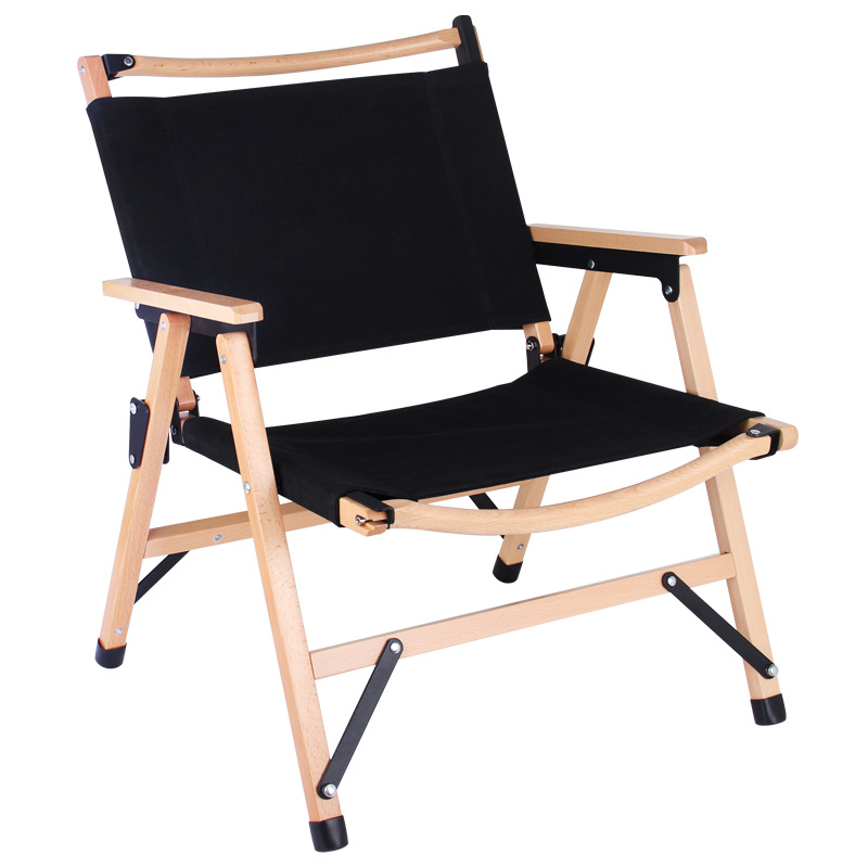 Intop Outdoor Camping Fishing Wooden Kermit Chair Foldable Wooden Beach Chair With Cheap Price